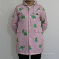 Pink Frog Hooded PU Raincoat